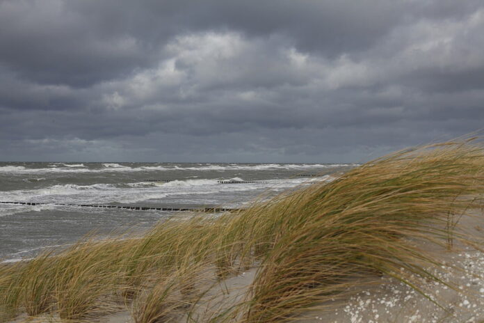 Baltic sea storm